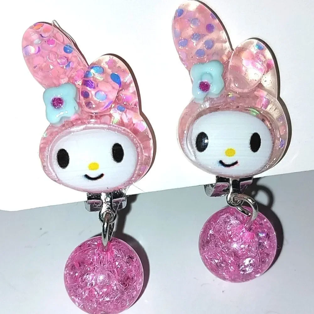 Beautiful fashion clip-on kids earrings
